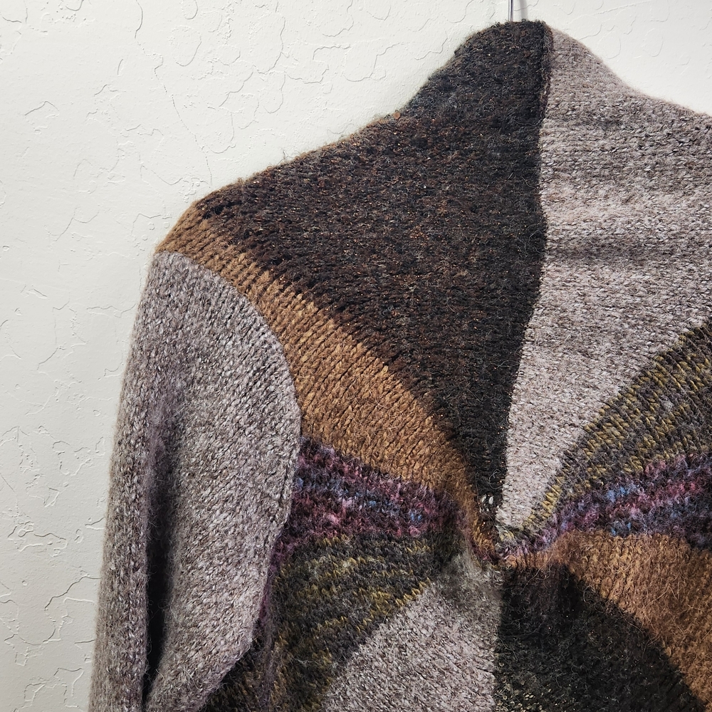 A. Gianetti || Multicolor Patchwork Cardigan - image 6